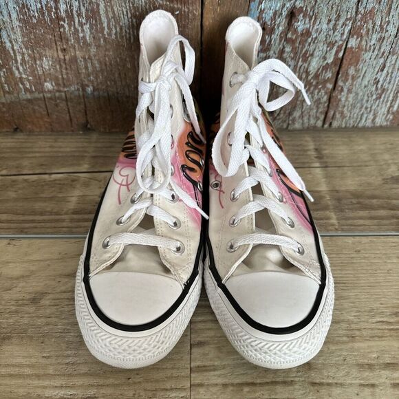 Converse Chuck Taylor All Star Women's size 7 Airbrushed High Top Sneakers - Picture 2 of 10